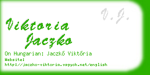 viktoria jaczko business card